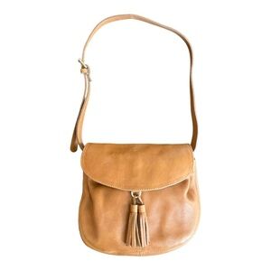 Massimo Dutti Leather Crossbody Bag